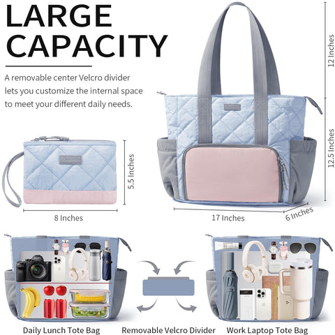 Bagstellar Puffer Lunch Tote, compartimento aislado 11x7x6.5, mantiene comida fresca.