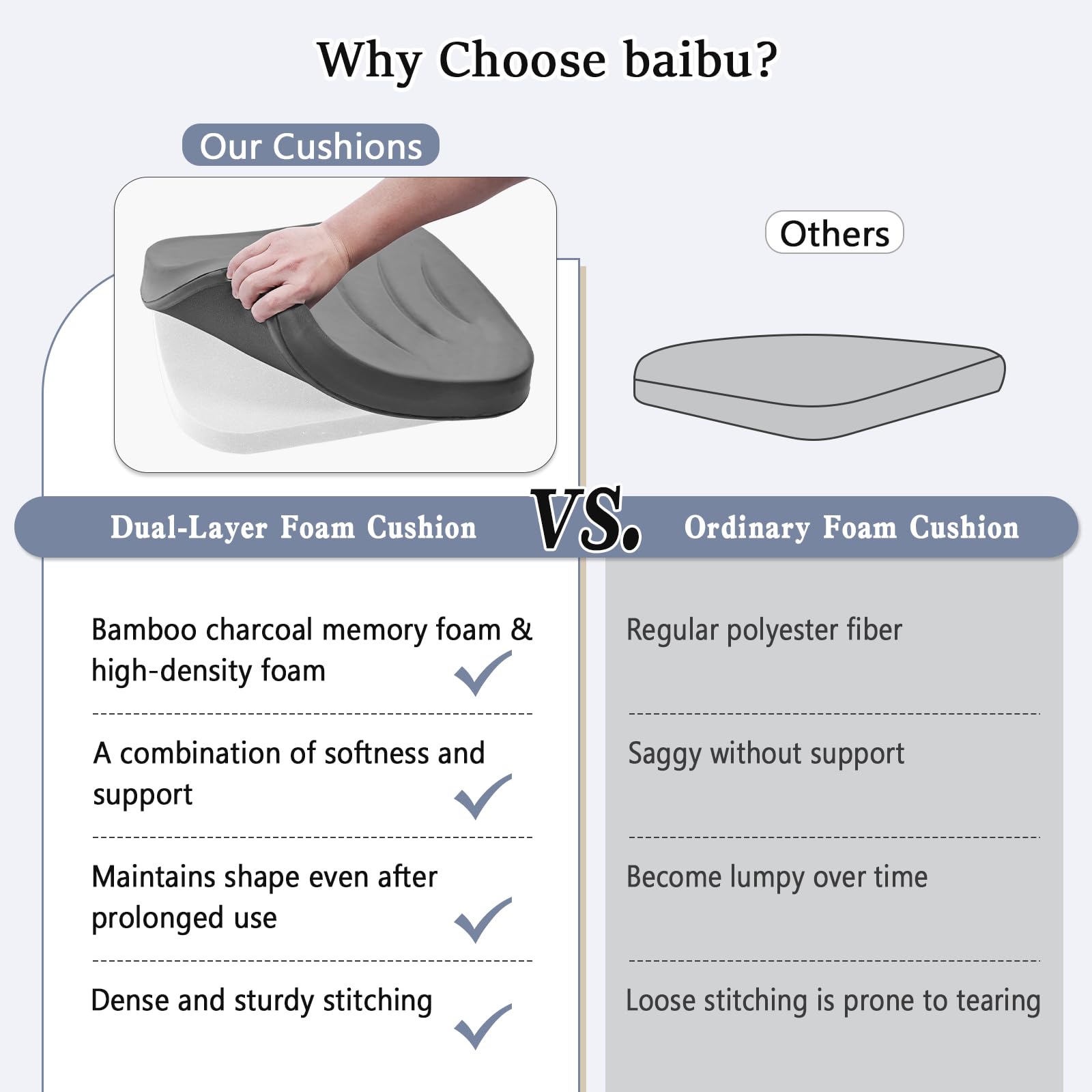 Baibu compatibilidad amplia para sillas de comedor, cocina, plegables, mecedoras y taburetes.