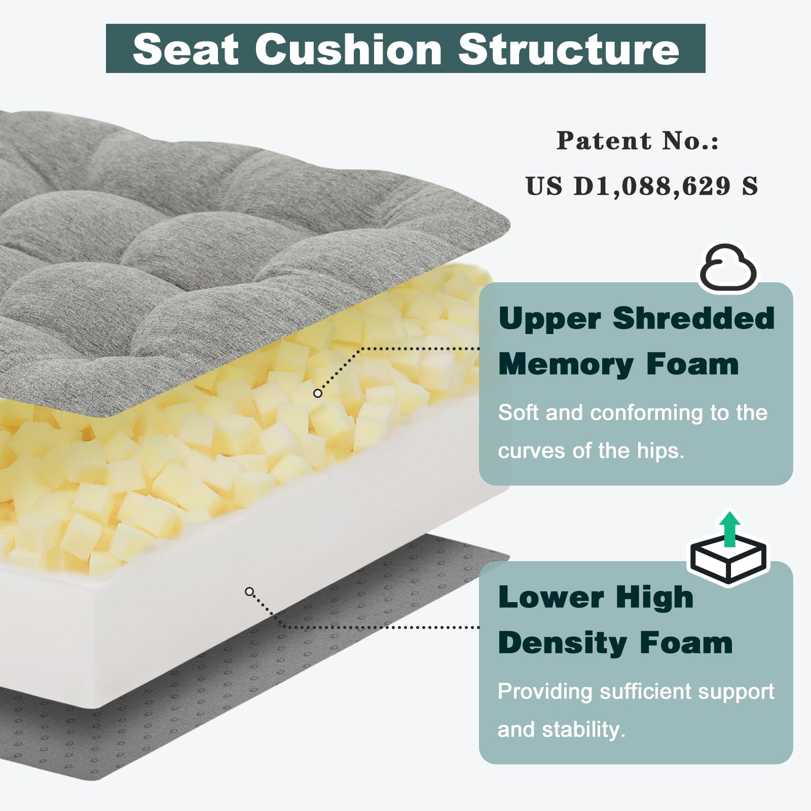 Baibu soporte lumbar desmontable para ajustar la postura y aliviar tensiones.