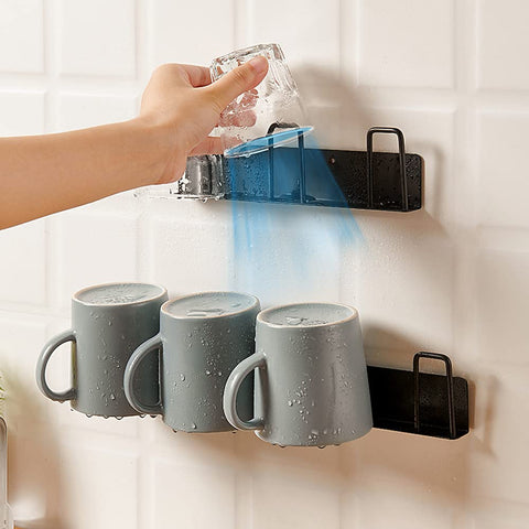 BAIEUEJO gancho tazas metal pintado, montaje seguro