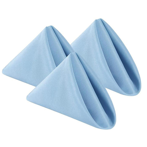 Bailarina servilletas tejidas 120-17x17 en azul bruma, duraderas para uso diario