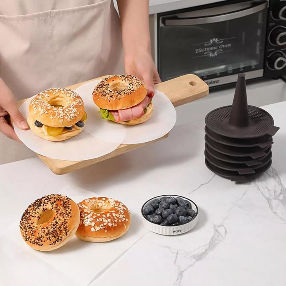 BAILEBEI moldes donas metálicos: durabilidad y rendimiento en horno.