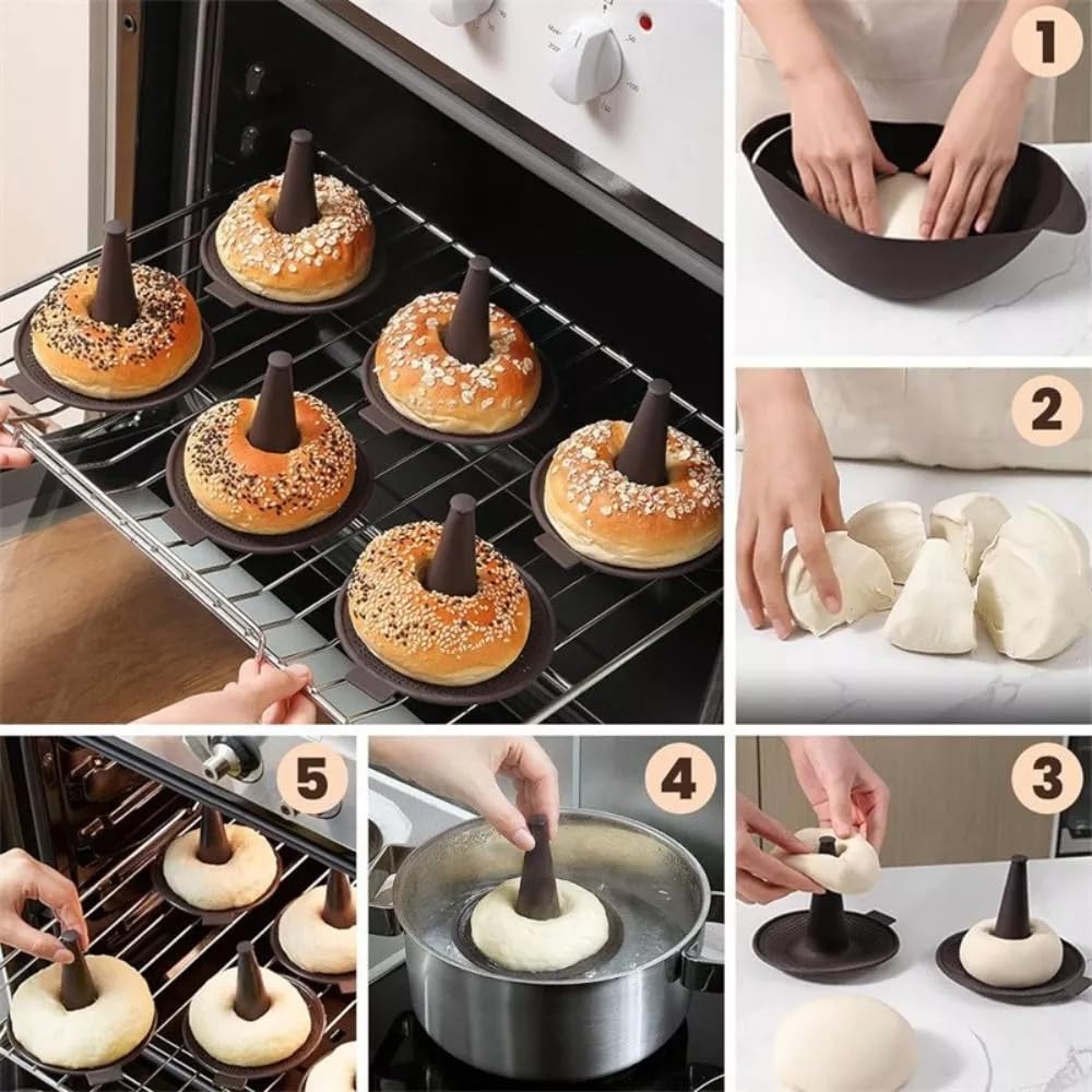 BAILEBEI moldes para hornear donas: uso doméstico y recetas rápidas.