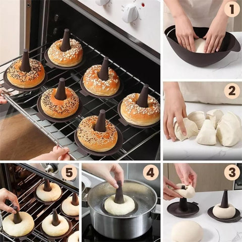 BAILEBEI moldes para hornear donas: uso doméstico y recetas rápidas.
