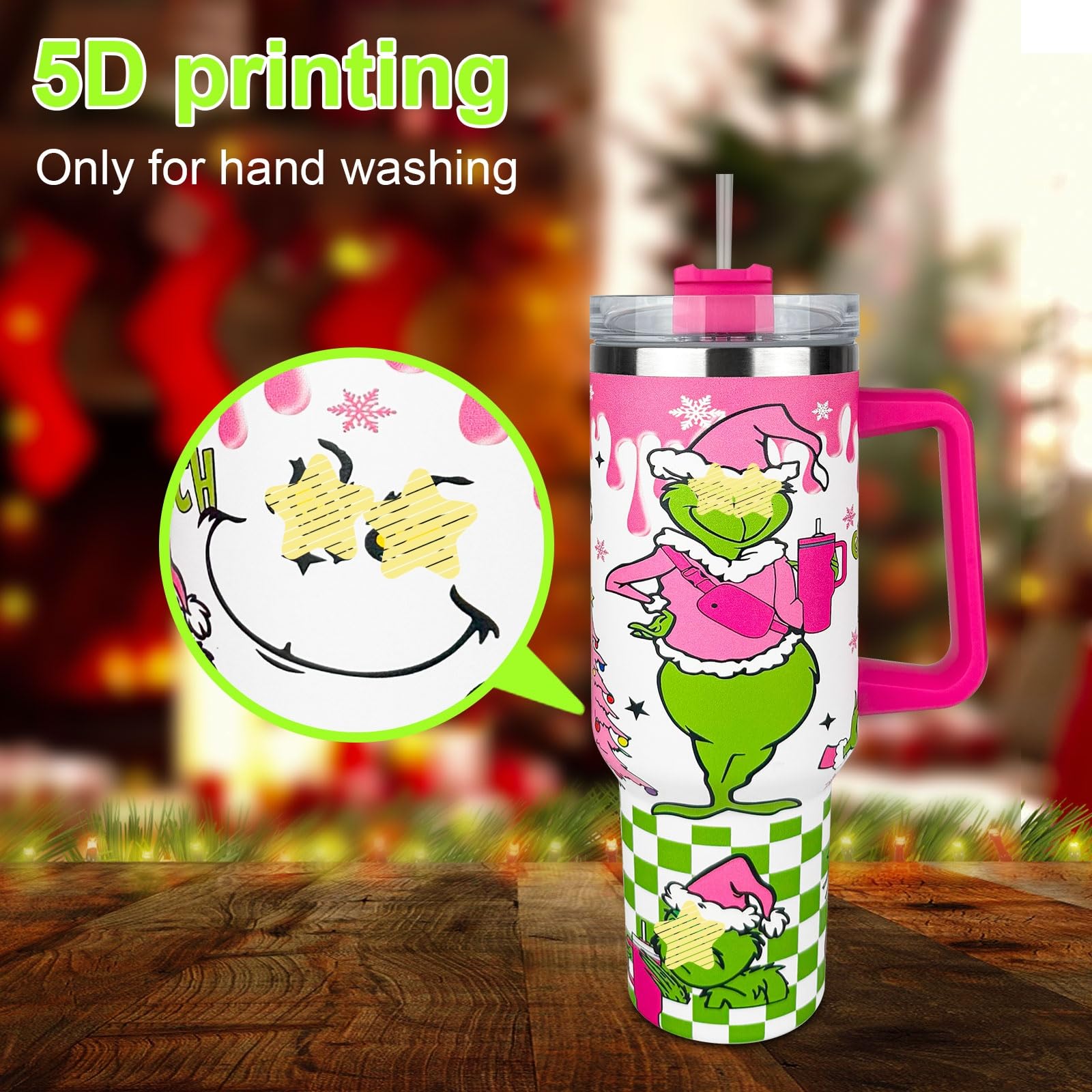 Baishida 40oz vaso térmico con mango ergonómico para llevar.
