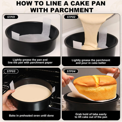 BakerChef distribución de calor igual garantiza cocción pareja en cada torta