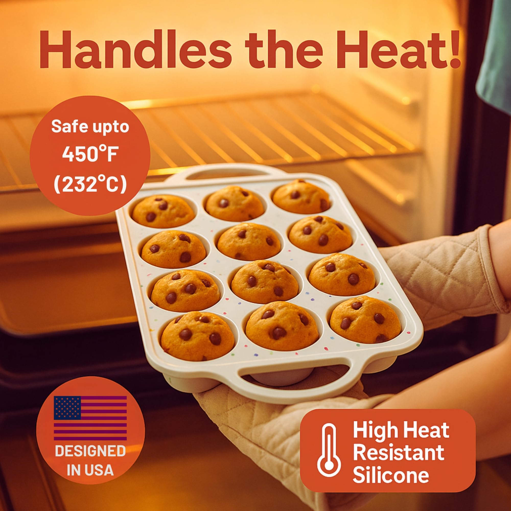 BAKE BOSS versatil para muffins, bites y mini quiches