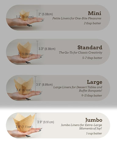 Bake Choice caja kraft estable para transporte seguro de liners