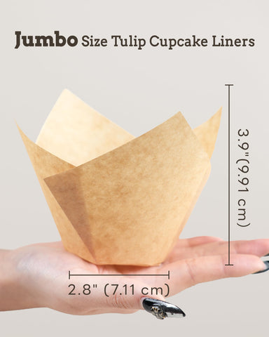Bake Choice liner tulip diámetro 2-8 pulgadas, horneado limpio y elegante