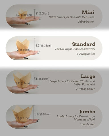 Bake Choice tulip: resistencia a la grasa, ideal para hornear cupcakes