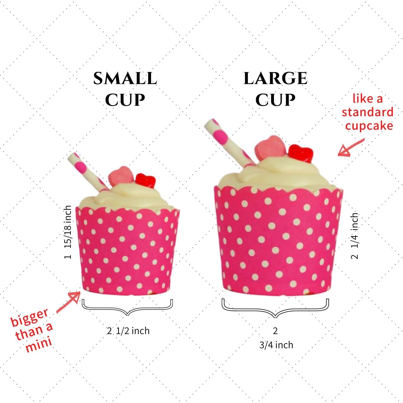 BAKE-IN-CUP presentación atractiva para eventos y fiestas