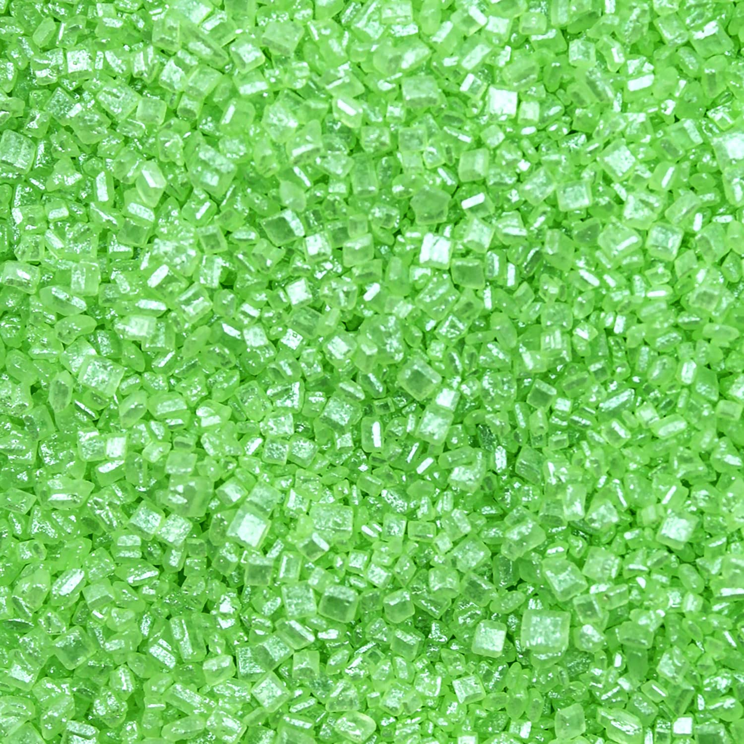 Bakell Brew Glitter: detalle cercano de azúcar verde, ideal para decorar cócteles.