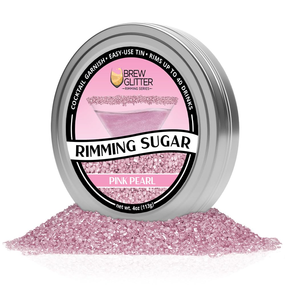 Barra de Bakell Brew Glitter rosa borde, envase seguro para uso rápido en fiestas.