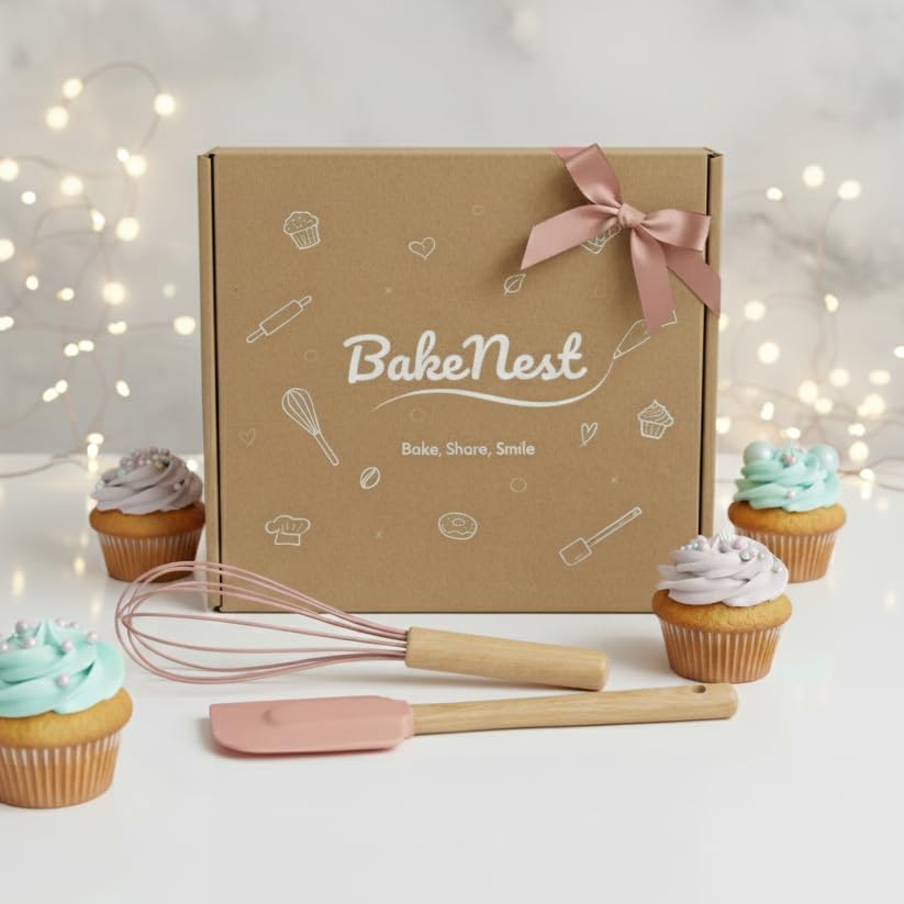 BakeNest caja regalo lista para entregar, envoltorio elegante y ecológico.