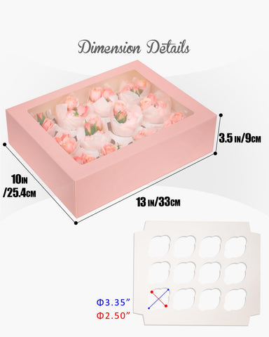 Bakepacker caja cupcakes para regalos y fiestas, presentación atractiva.