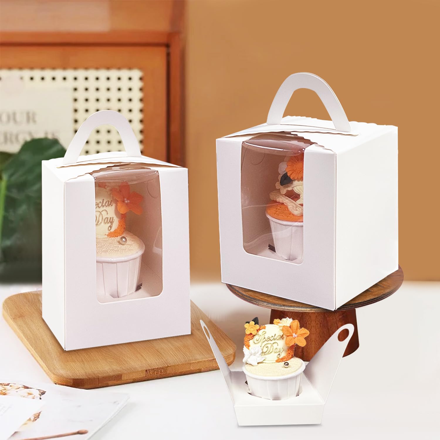 Bakepacker pack 25 cajas cupcakes: preparación rápida para ventas minoristas