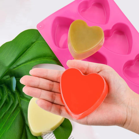 BAKER DEPOT molde silicona para chocolate y repostería con forma de corazón