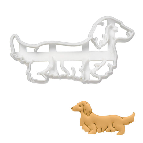 Bakerlogy cortador galletas dachshund pelo largo para detalle preciso en cada galleta.