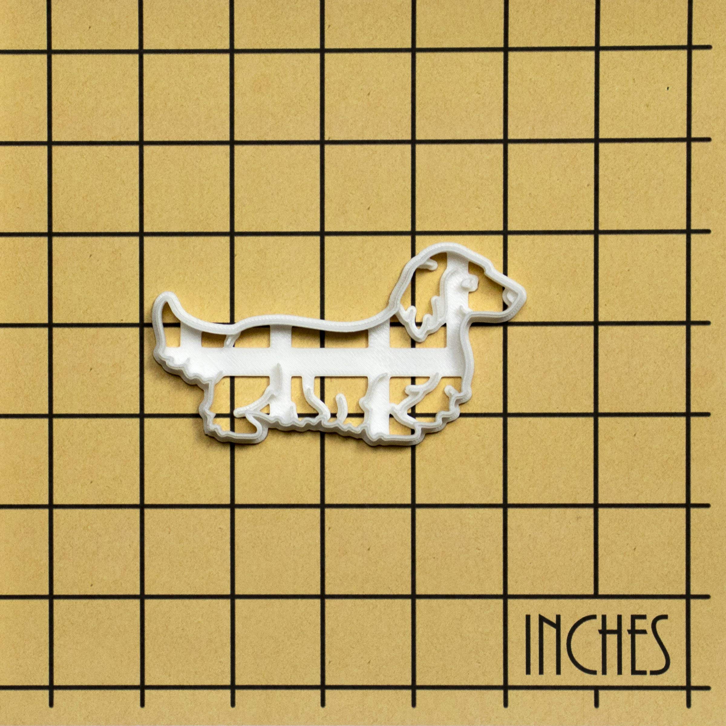 Bakerlogy cortador galletas dachshund pelo largo es ideal para proyectos de repostería creativa.