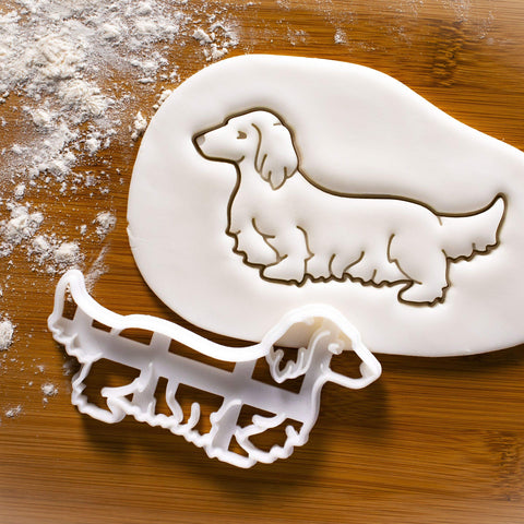 Bakerlogy cortador galletas dachshund pelo largo ofrece borde limpio y desmoldeo fácil.