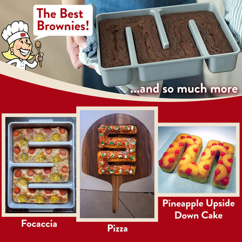 Baker's Edge Pan brownie, perfecto para uso diario en la cocina familiar