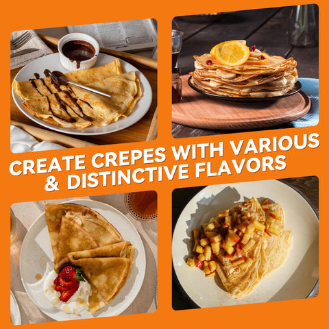 Crepe Maker Baker's Friend ideal para reuniones familiares y meriendas.