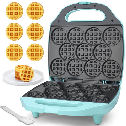 Gofrera Baker's Friend mini 11 huecos, porciones rápidas para desayunos.