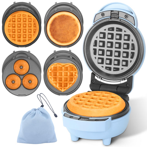 Baker's Friend mini gofrera con placas removibles facilita la limpieza