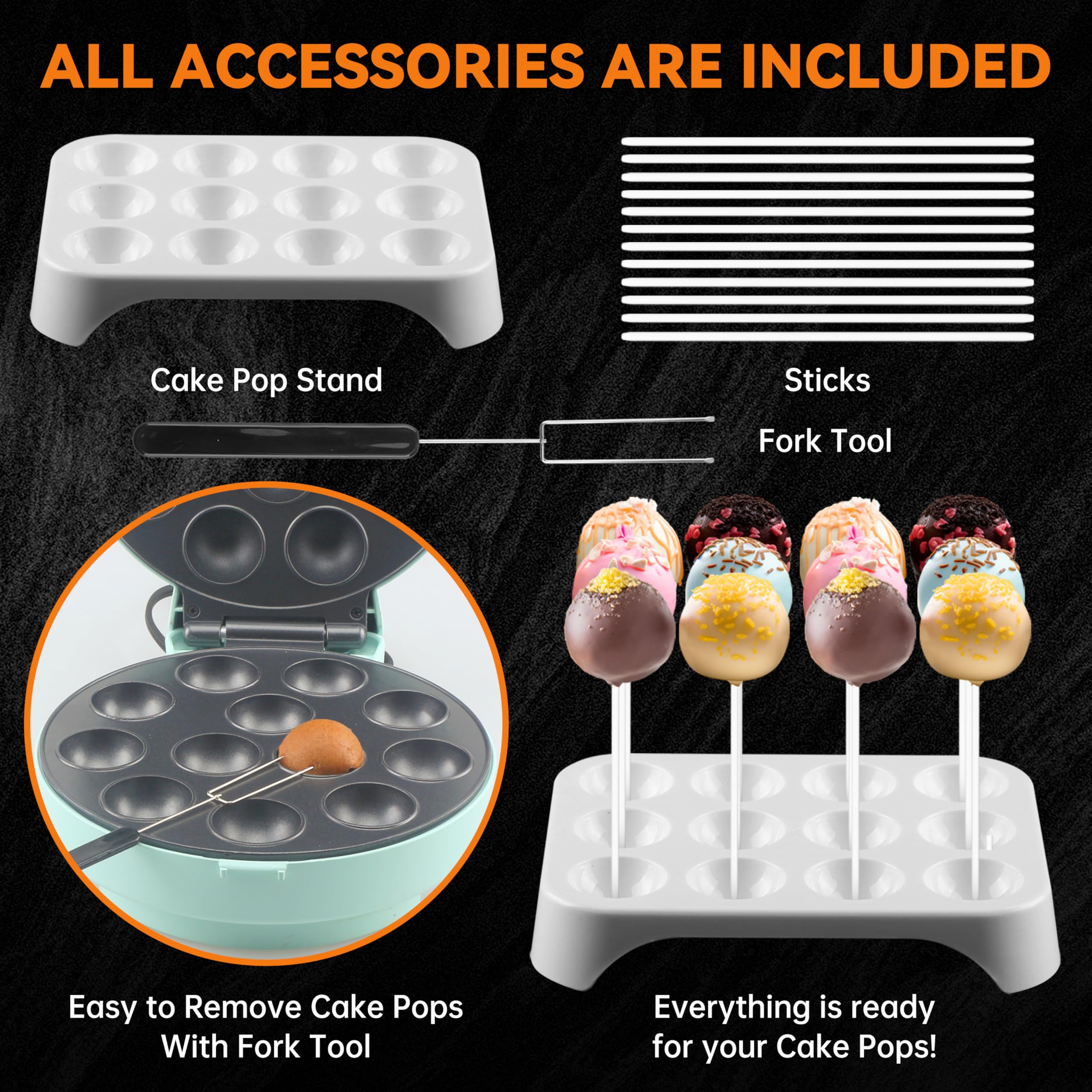 Baker's Friend tenedor para cake pops: facilita decorar y servir.