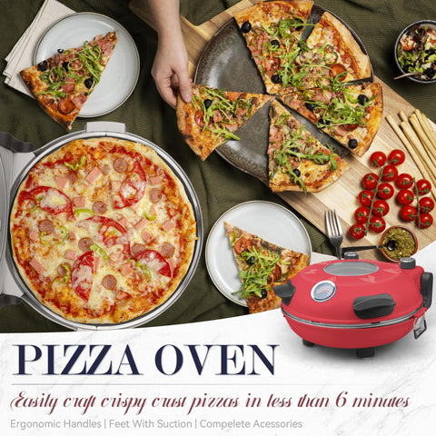 Baker's Friend, ventana de visualización grande para monitorizar la cocción de la pizza.