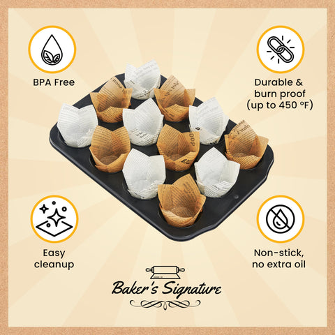 Cápsulas Baker's Signature se adaptan a moldes estándar para mayor comodidad.