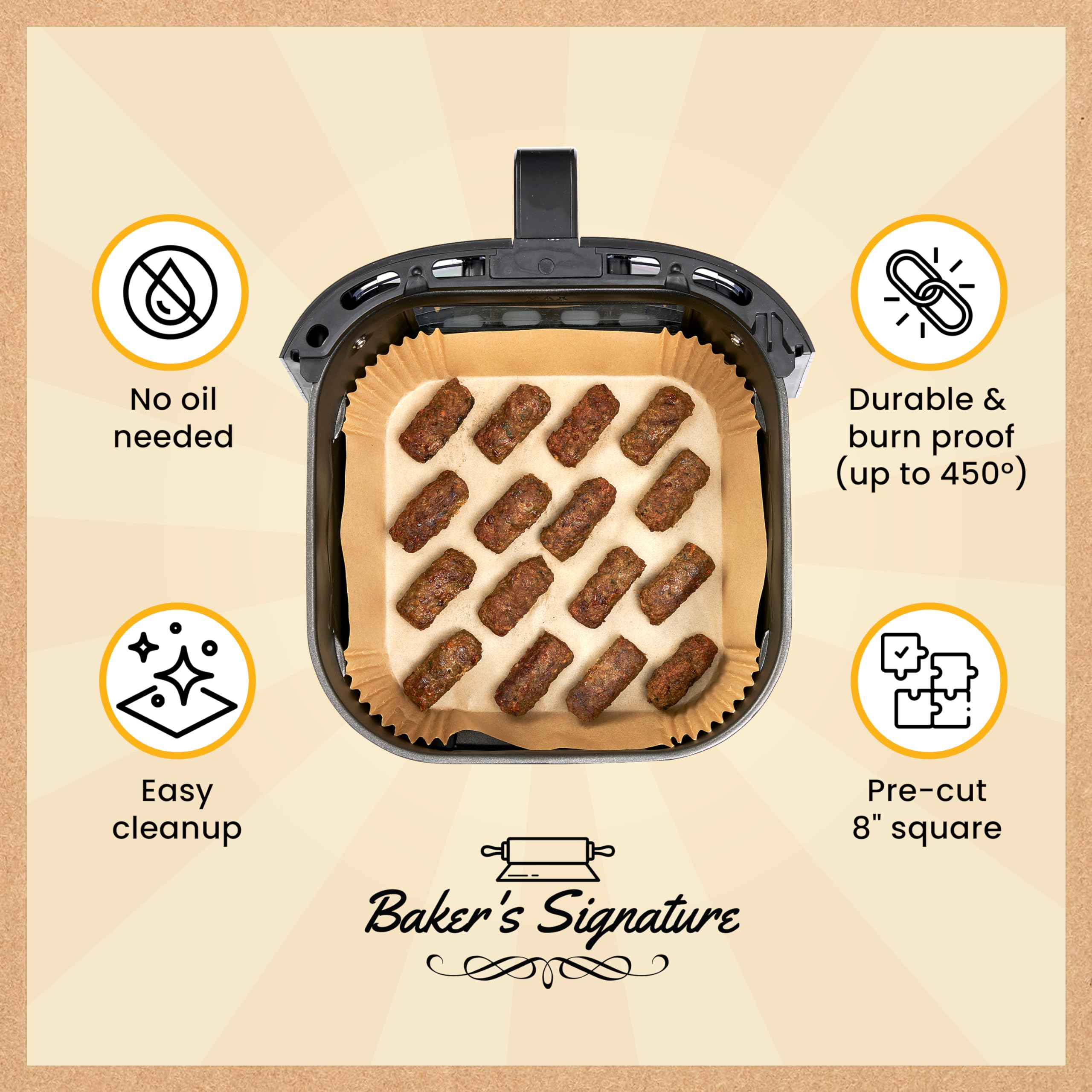Baker's Signature papel no blanqueado, opción natural y segura.