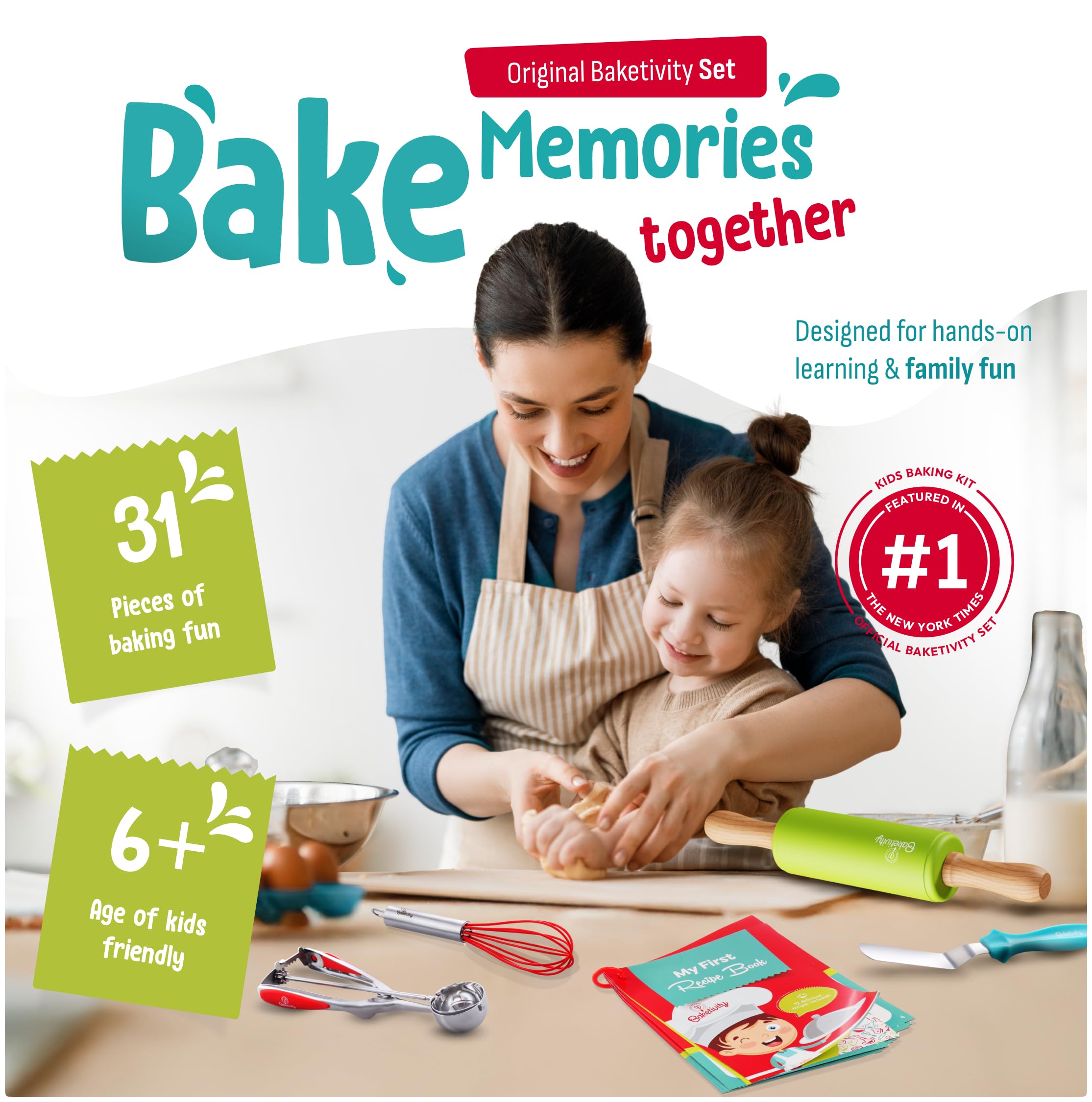 Cuchillo-nylon-ninos Baketivity: corte seguro de alimentos suaves.