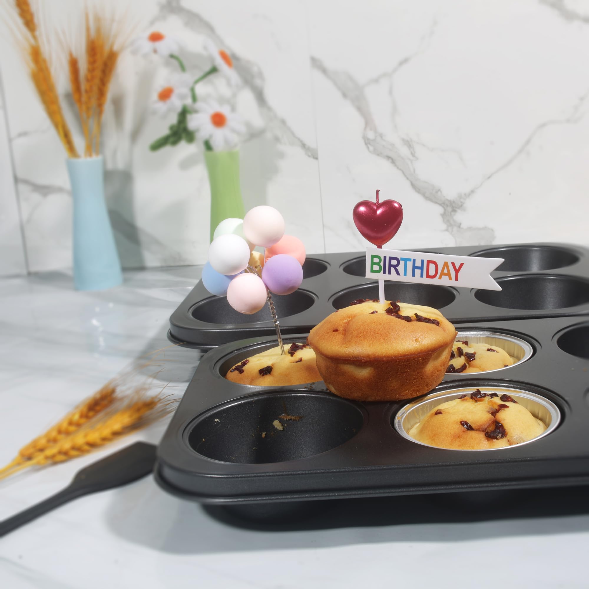 Bakexcel muffins grandes listos para servir.