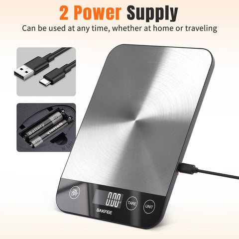 BakFee BK806 mostrando las 6 unidades para seguir recetas sin conversiones