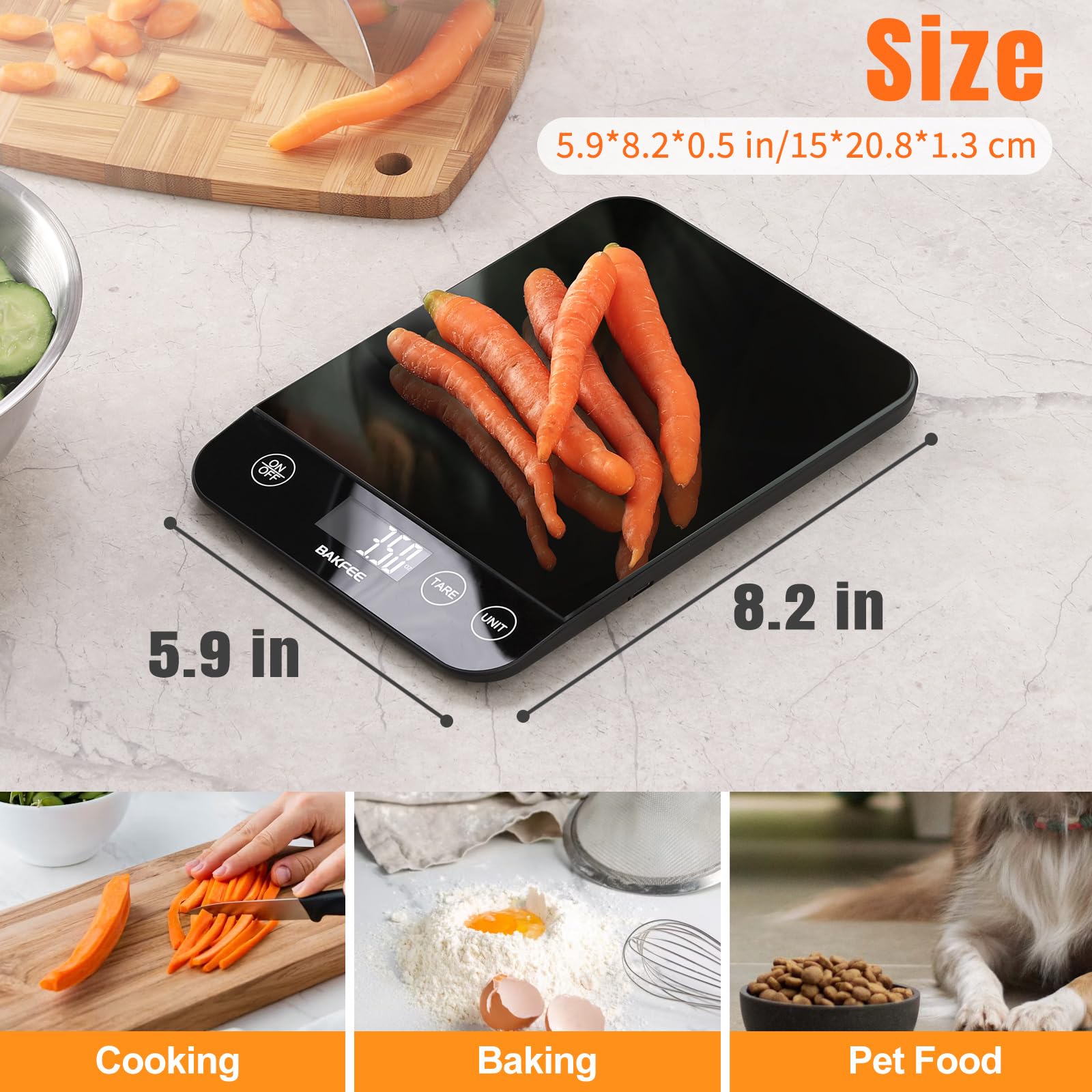 BakFee BK807 alimentación dual con batería recargable y respaldo con AAA