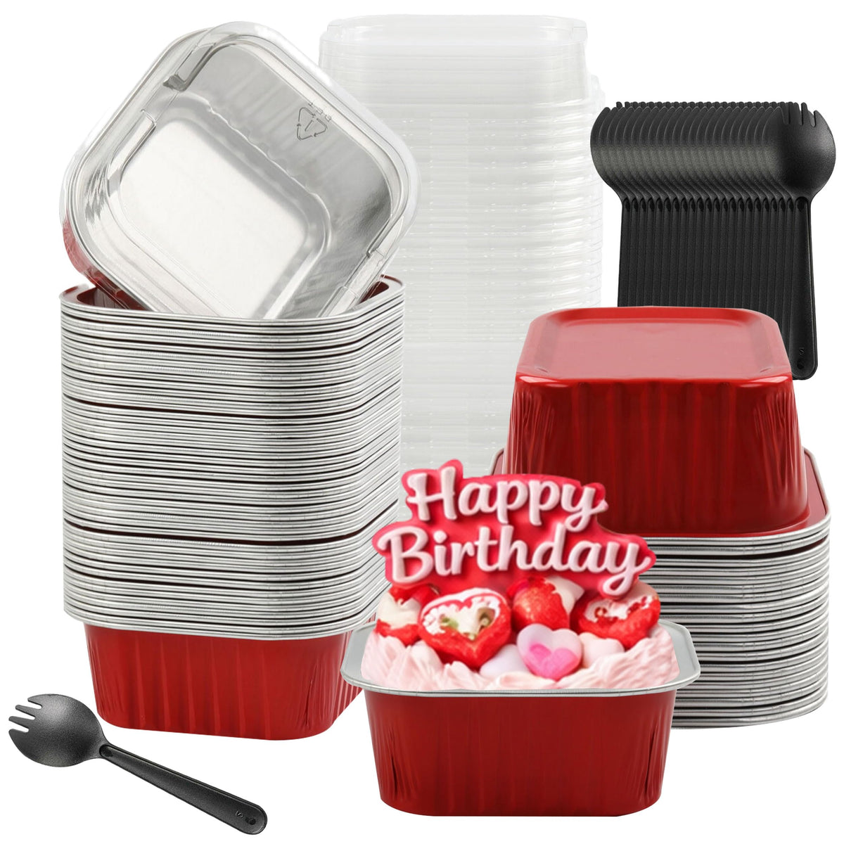 BAKINGPAK mini-tartas con tapas: porciones seguras para hornear y servir.
