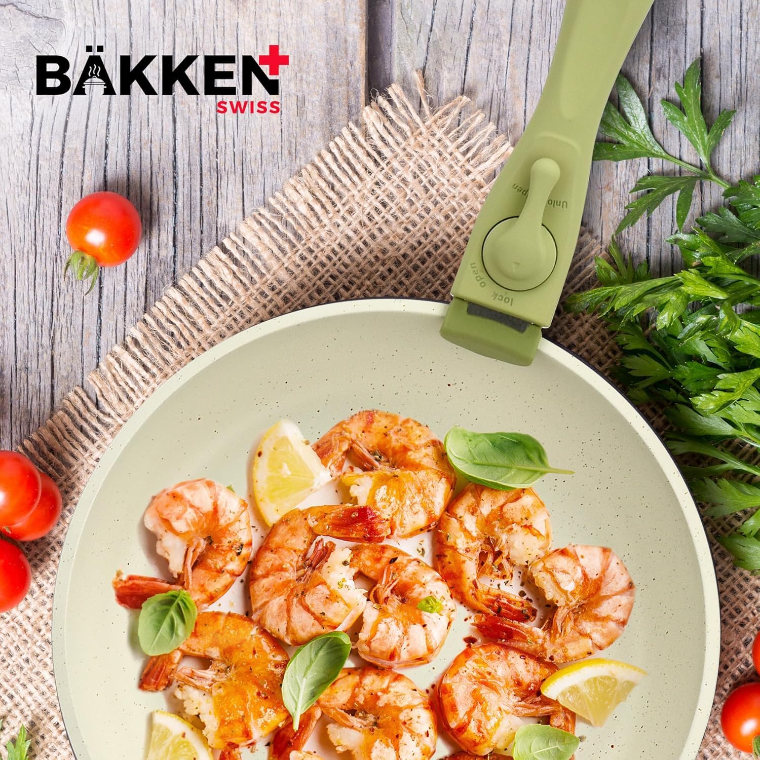 Bakken-Swiss apto para inducción y horno para recetas completas