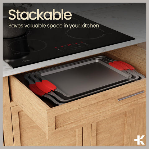 BAKKENMASTER durabilidad y versatilidad para horno, refrigerador y congelador.