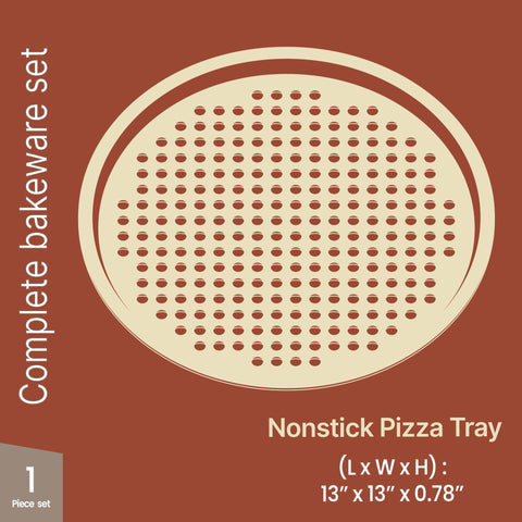 BakkenMaster: bandeja de pizza antiadherente facilita desmolde sin dañar la forma.