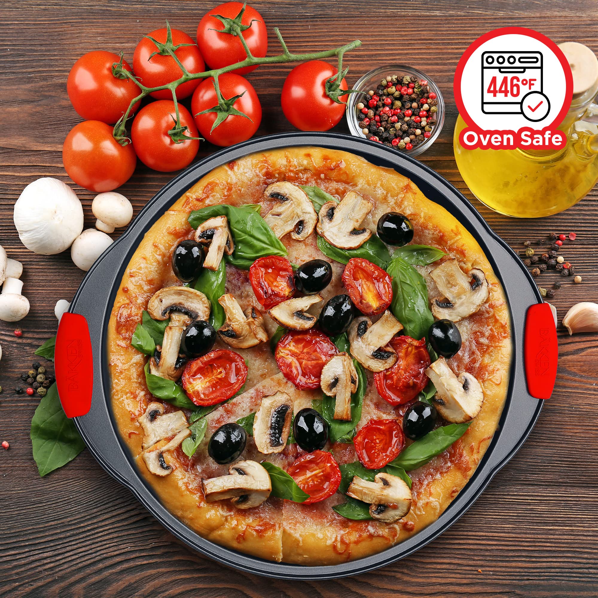 BAKKENMASTER base perforada para cocción pareja y pizza crujiente.