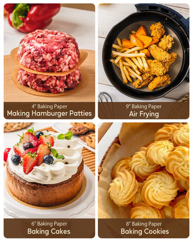 Baklicious discos pergamino multiuso 6 pulgadas para cocina diaria