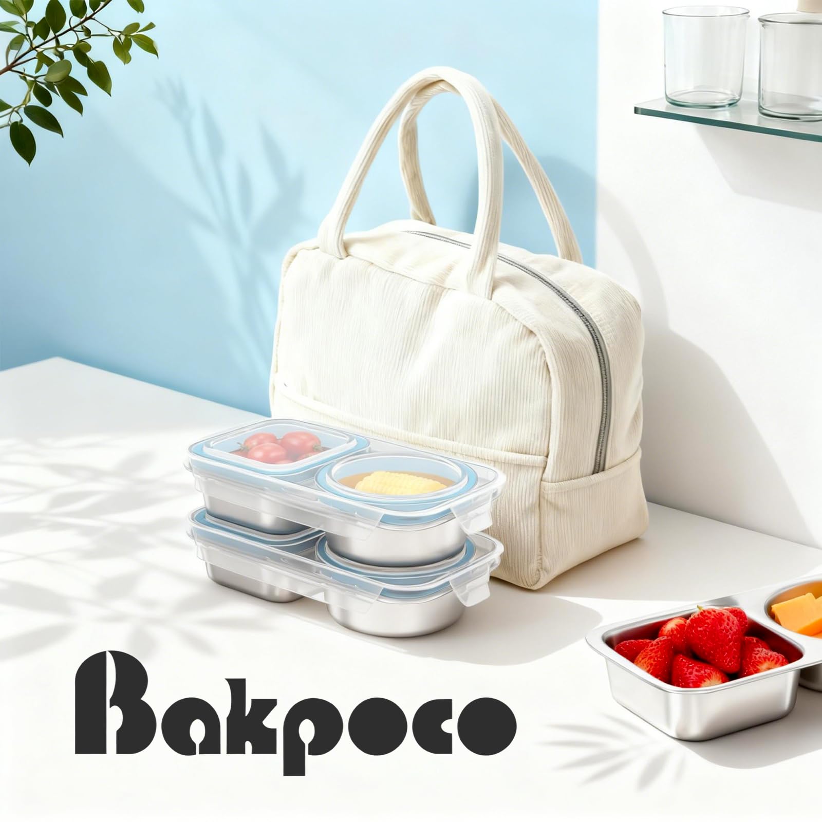 Bakpoco tapas a prueba de fugas, seguridad para líquidos.