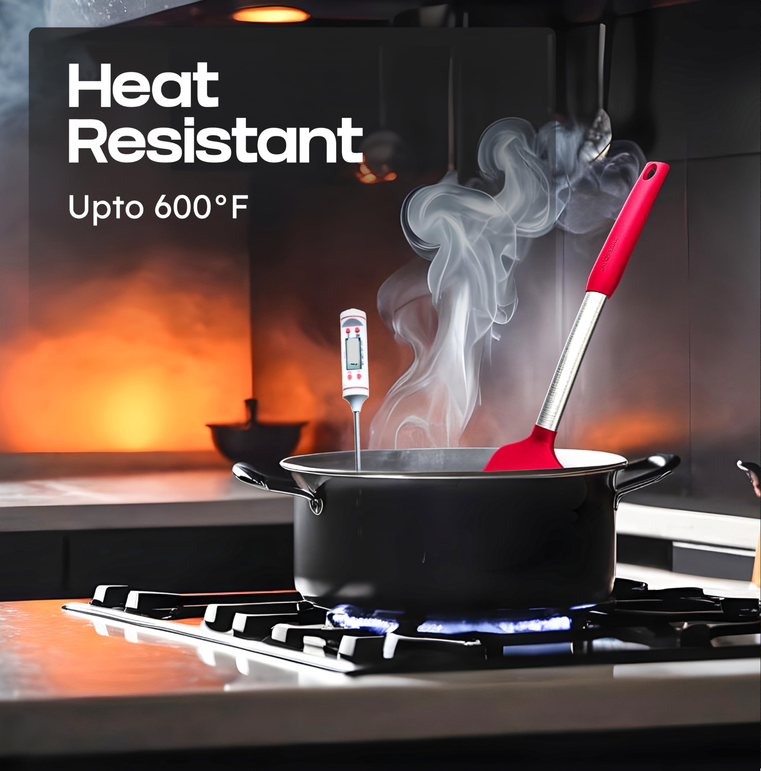 BakeRoyal silicona resistente al calor hasta 600°F para saltear y hornear
