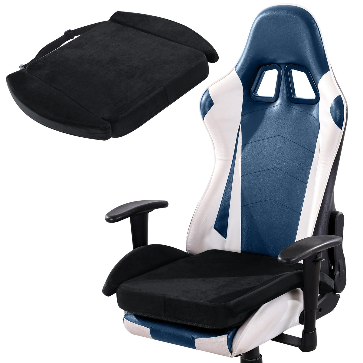 BALAPET almohadilla para silla gaming con funda de terciopelo suave para confort prolongado