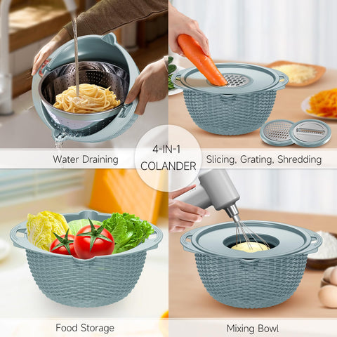 Balavina cuenco para frutas con filtro: lavado seguro de frutas