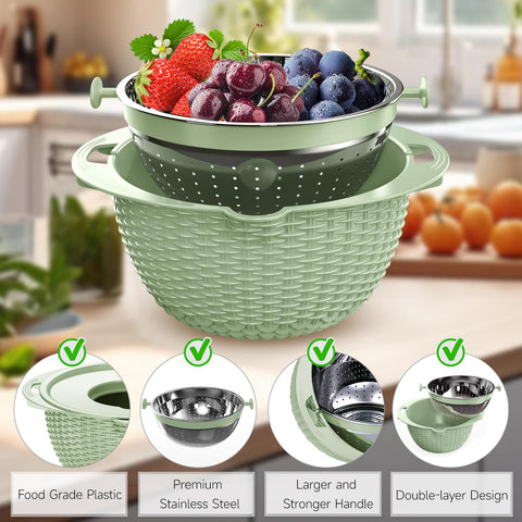 Balavina plástico apto para alimentos, seguro para lavado de frutas
