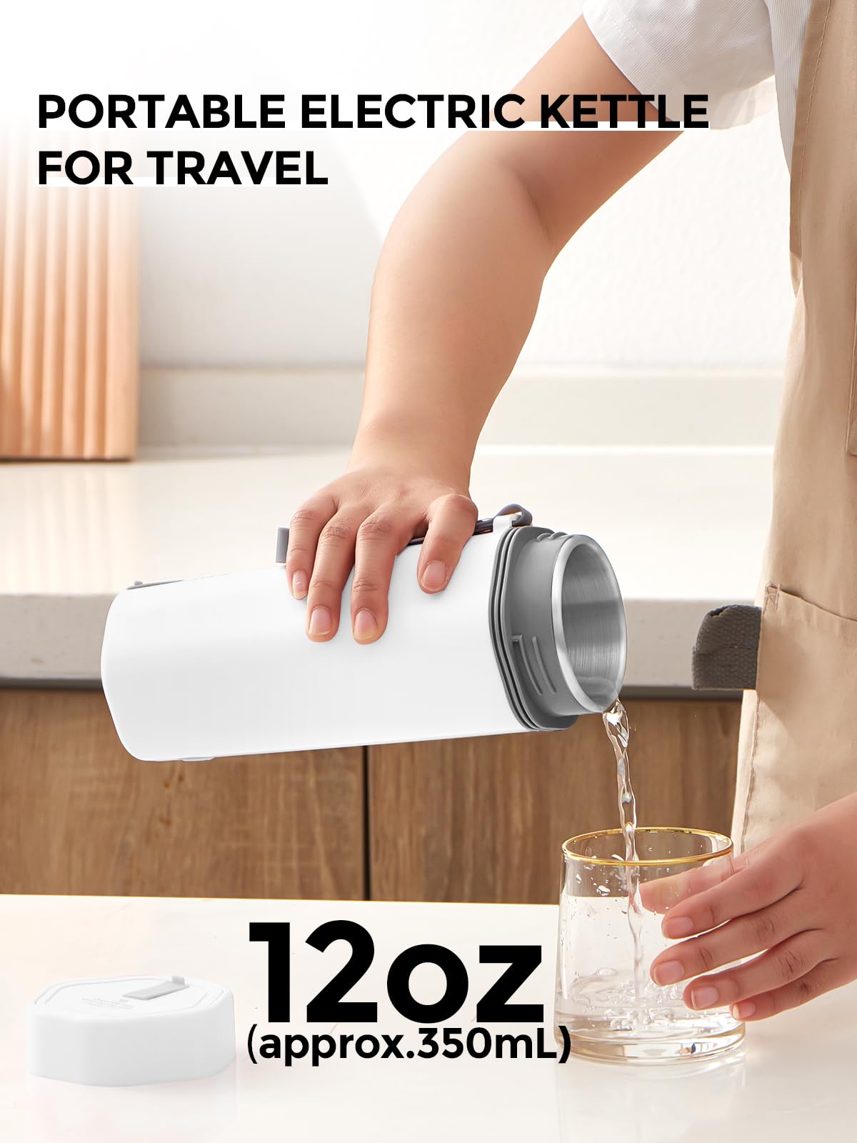 Balbali hervidor de viaje, ideal para infusiones rápidas en cualquier lugar.