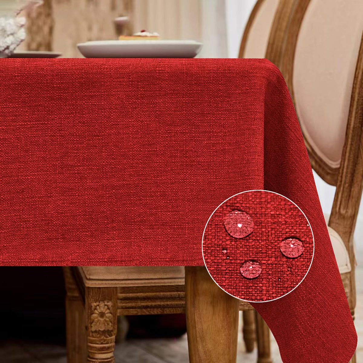 Mantel BALCONY & FALCON rectangular, tejido tecnológico, caída elegante para mesa