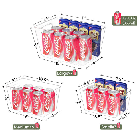 BALEINE Organizador para frigorífico transparente facilita ver contenidos.
